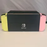 Nintendo Switch OLED Console - Mint Complete (Coral/Yellow)