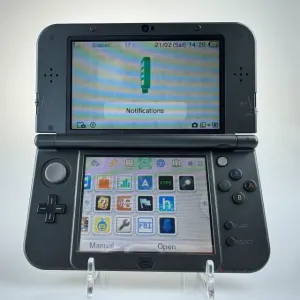 "New" Nintendo 3DS XL Cosmo Black Console (Modded)